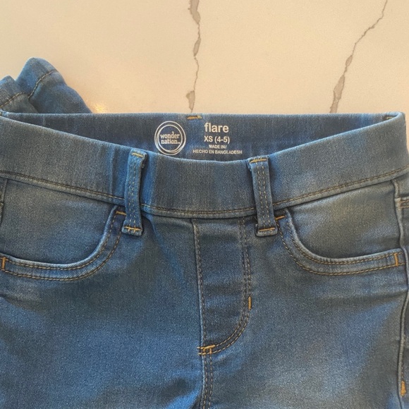 Women’s Blue Stretch Flare Jeans - Blue - Picture 6 of 8